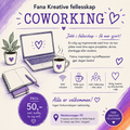 Coworking. Mandag 27.juli Kl. 09.00 - 13.00