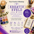 Kreativ søndag. Søndag 26.juli Kl. 13.00 - 16.00