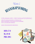 Kurs i regnskapsføring Mandag 07 September 10.00-13.00
