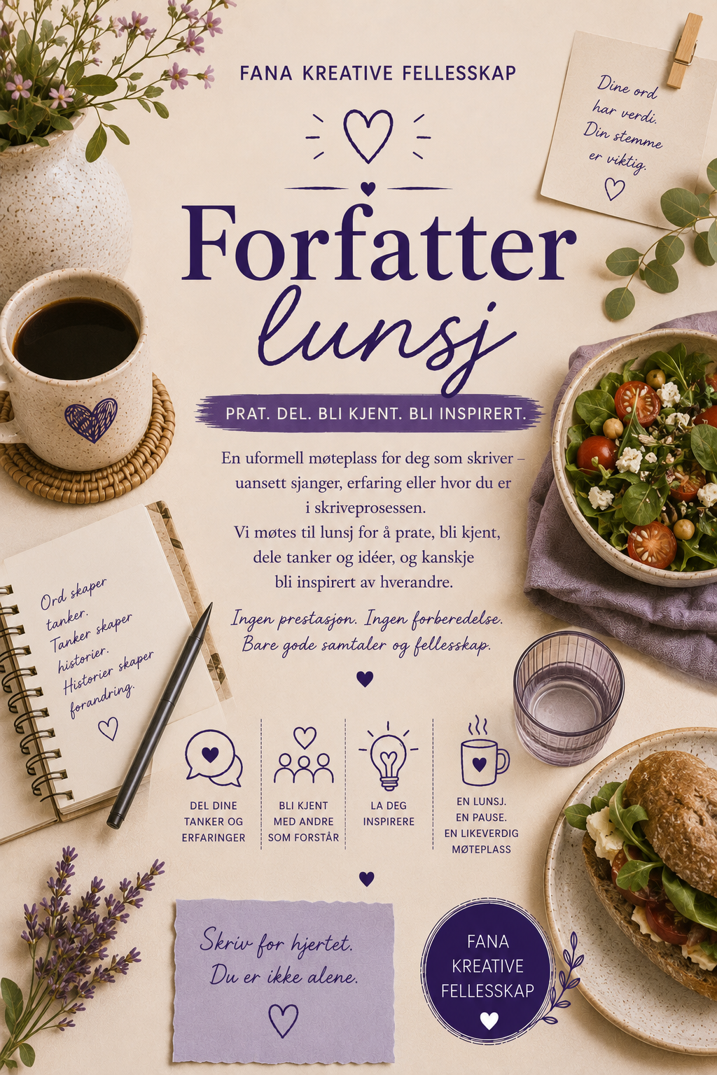 Forfatter lunsj Torsdag 20 August